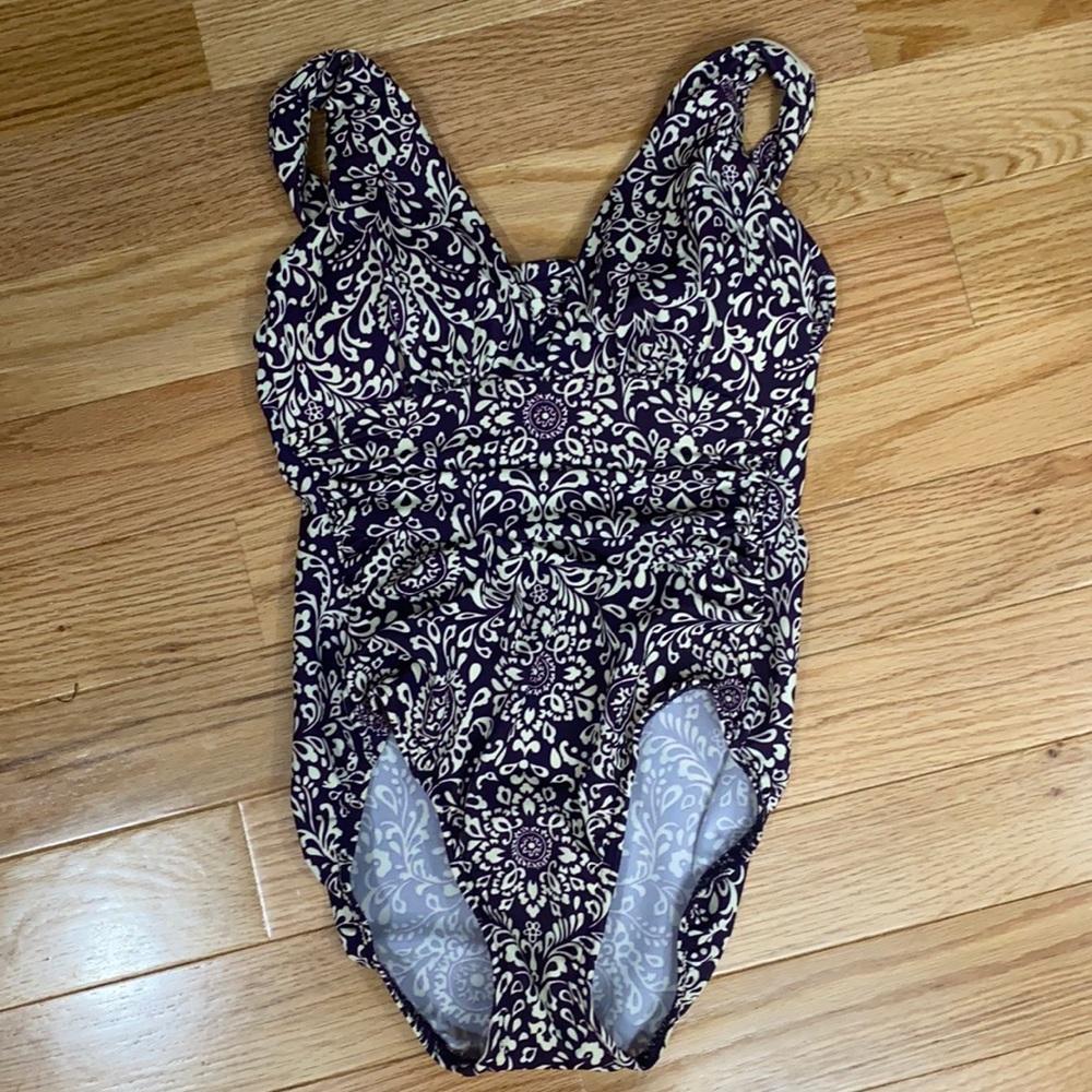 NWOT Lands ends floral one piece tank